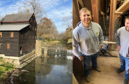 GPC Employees Preserve Old Pine Grist Mill at Wild Cat Den